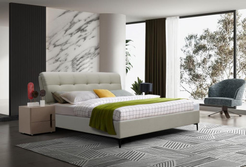 Кровать с подъемным газовым Avn- GLORIA Light Grey