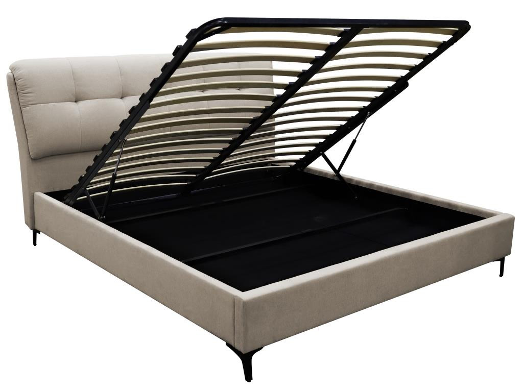 Кровать с подъемным газовым Avn- GLORIA Light Grey
