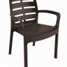 Кресло из полипропилена OST- BORNEO коричневый