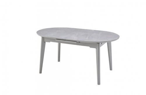 Стол обеденный модерн VTR- TM-126 (калакатта мрамор + серый) 160-200