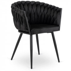 Кресло MEBEL ELITE ELENA черный велюр