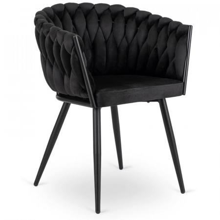 Кресло MEBEL ELITE ELENA черный велюр