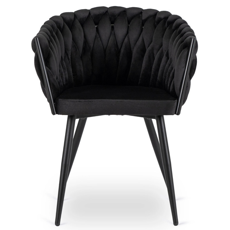 Кресло MEBEL ELITE ELENA черный велюр