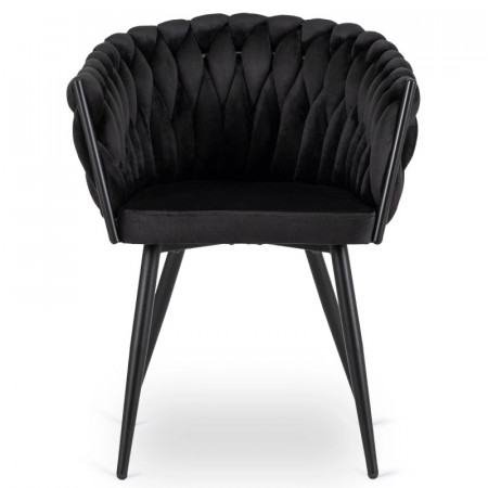 Кресло MEBEL ELITE ELENA черный велюр