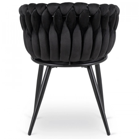 Кресло MEBEL ELITE ELENA черный велюр