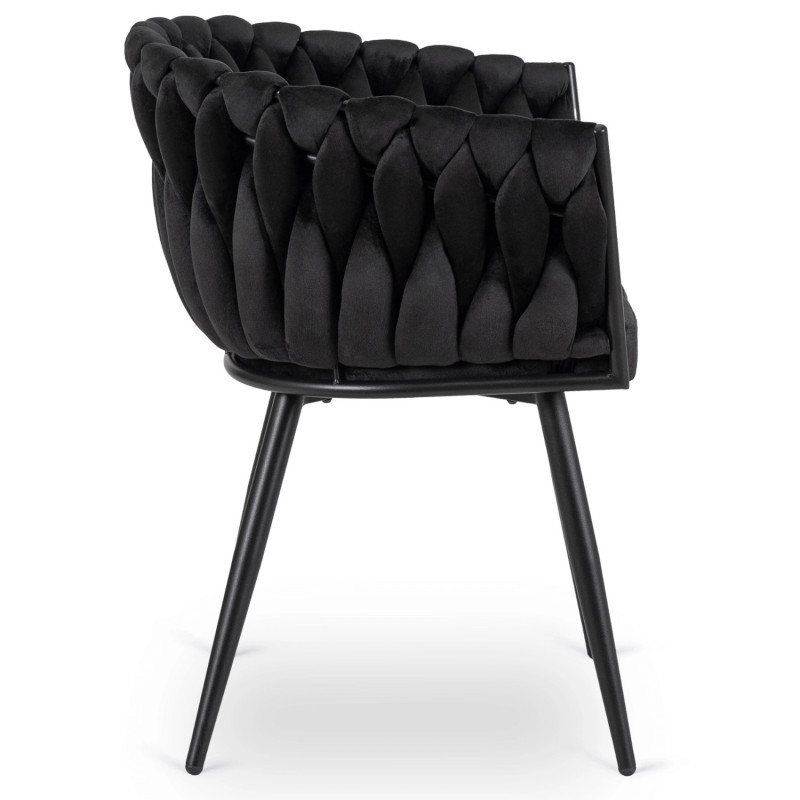 Кресло MEBEL ELITE ELENA черный велюр