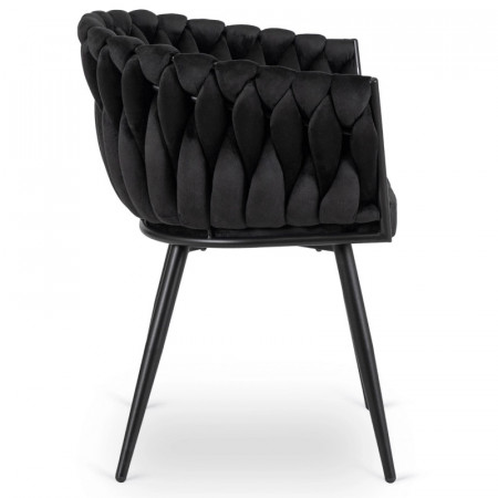 Кресло MEBEL ELITE ELENA черный велюр