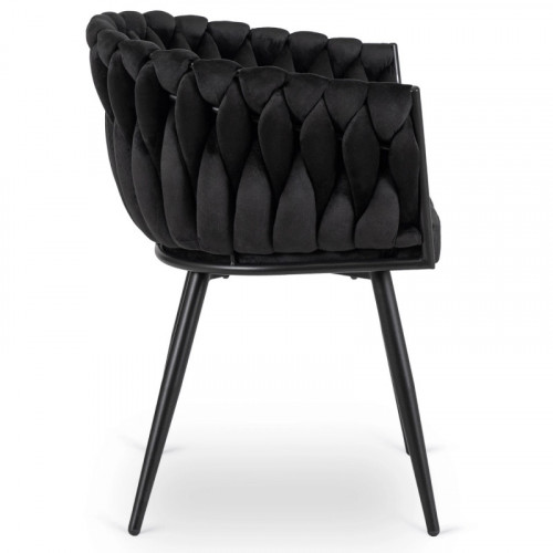 Кресло MEBEL ELITE ELENA черный велюр