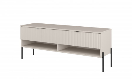 Тумба под телевизор Helvetia ORE 24KROG41 (кашемир/кашемир в рубчик)