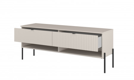 Тумба под телевизор Helvetia ORE 24KROG41 (кашемир/кашемир в рубчик)