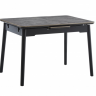 Стол раскладной BIO- Grace Нептун, керамика Армані BNS grey, ноги черные (95/125 см) 