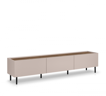 Тумба ТВ MRK- Нео 1,6 м Глянец дуб Ливорно/ супермат Тоффи   