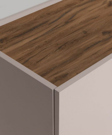 Тумба ТВ MRK- Нео 1,6 м Глянец дуб Ливорно/ супермат Тоффи   