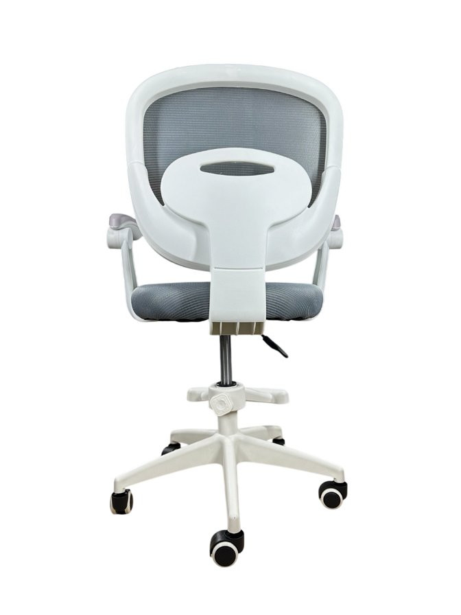 Кресло вращающееся детское с подставкой для ног Perfect KIDS GRAY