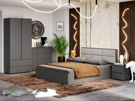 Спальня (модульная) EVR- Лайт-3 графит