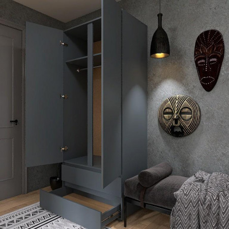 Спальня (модульная) EVR- Лайт-3 графит