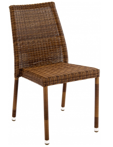 Стул из техноротанга Alexander Rose TEA- SAN MARINO STACKING SIDECHAIR 