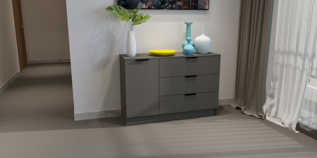 Комод на 3 ящика и 1 дверь ViA- Сити 3