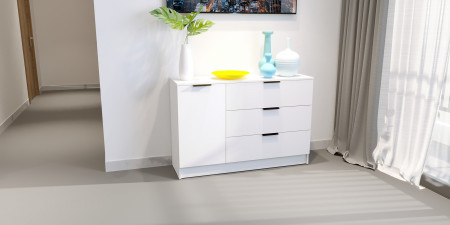 Комод на 3 ящика и 1 дверь ViA- Сити 3