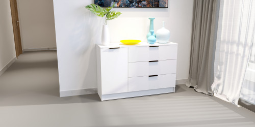 Комод на 3 ящика и 1 дверь ViA- Сити 3