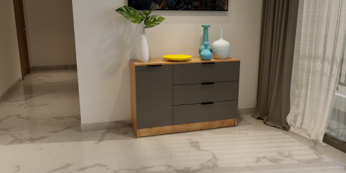 Комод на 3 ящика и 1 дверь ViA- Сити 3