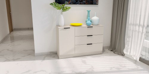 Комод на 3 ящика и 1 дверь ViA- Сити 3