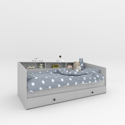 Детская кровать с шухлядами деревянная основа + ламели KOD- КР-Детская