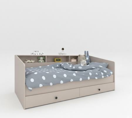 Детская кровать с шухлядами деревянная основа + ламели KOD- КР-Детская