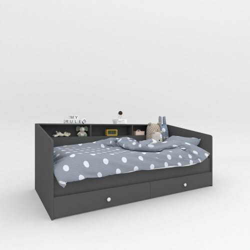 Детская кровать с шухлядами деревянная основа + ламели KOD- КР-Детская