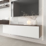 Тумба под телевизор 33х140х35 см KOD- ТУ-ТВ Ейр (белый фасад)