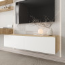 Тумба под телевизор 33х140х35 см KOD- ТУ-ТВ Ейр (белый фасад)