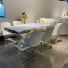Стол Art-Deco EXI- MILANO WHITE + GOLD