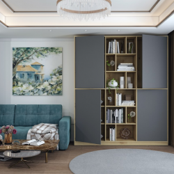 Шкаф для одежды DRS- Морган базовый ДСП 180х38.5х210