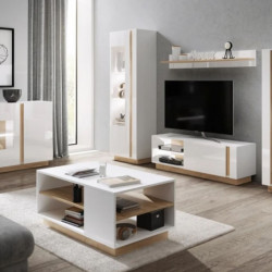 Гостиная Perfect Home Арко / Arco B, Белый глянец/дуб грандсон