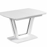 Фото №2 - Стол обеденный IMP- Asti белый, МДФ + стекло, 110+60 см 