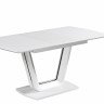Фото №4 - Стол обеденный IMP- Asti белый, МДФ + стекло, 110+60 см 