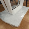 Фото №12 - Стол обеденный IMP- Asti белый, МДФ + стекло, 110+60 см 