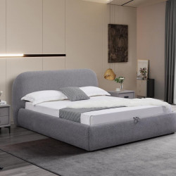 Кровать с подъемным газовым Avn- LUMINA 160 Grey 