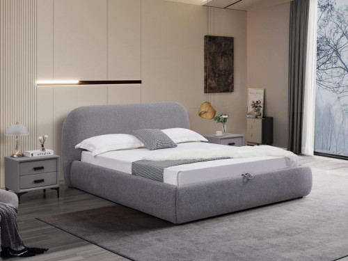 Кровать с подъемным газовым Avn- LUMINA 160 Grey 
