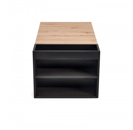 Стол журнальный HALMAR MURCIA дуб артизан/черный