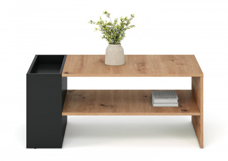 Стол журнальный HALMAR MURCIA дуб артизан/черный