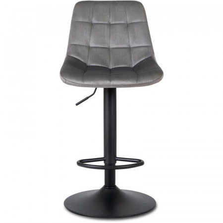 Барный стул Ont- Arcos велюр Серый