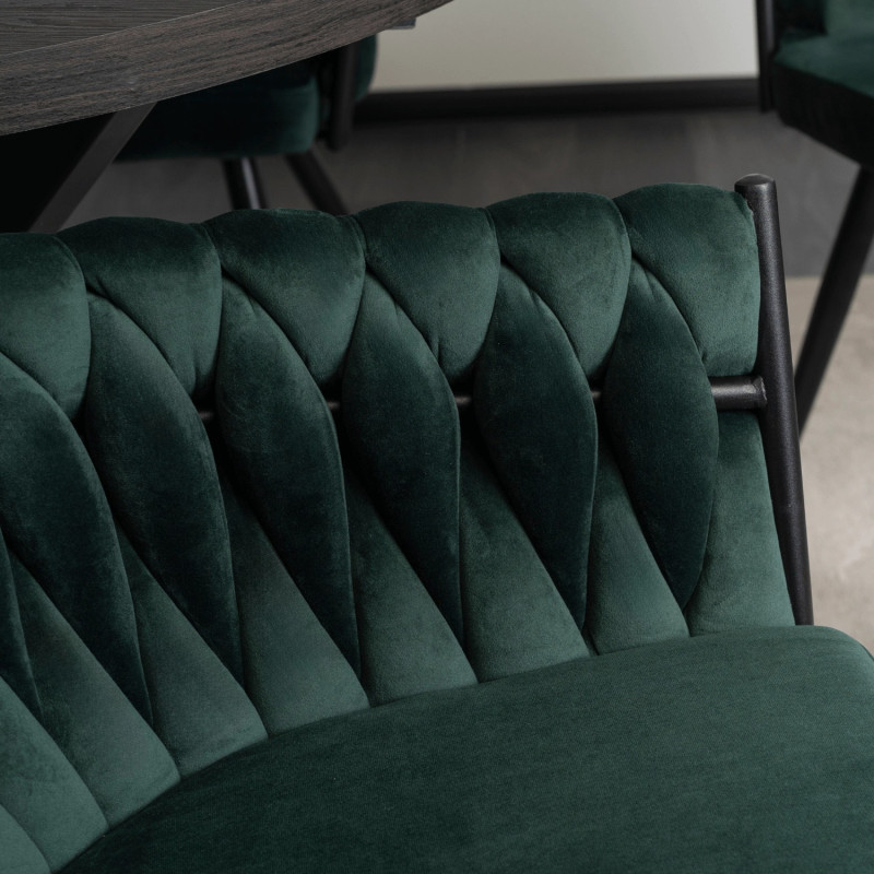 Кресло MEBEL ELITE ELENA зеленый велюр 