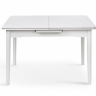Стол раскладной BIO- Grace Нептун, белый мрамор / ноги белые 95/125*70