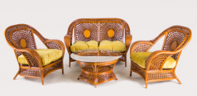 Комплект мебели CRU- Ацтека натуральный ротанг