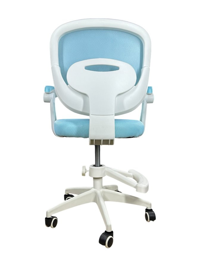 Кресло вращающееся детское с подставкой для ног Perfect KIDS BLUE 