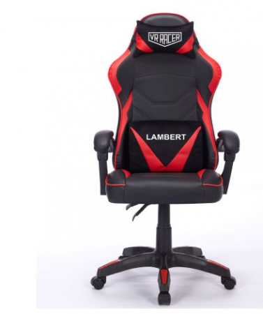 Офисный стул MFF- VR Racer Dexter Lambert черный/красный 