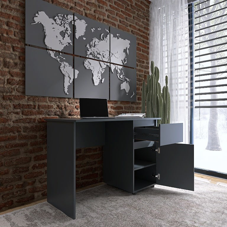 Стол письменный EVR- Лайт СЛ-1 графит