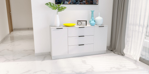 Комод на 3 ящика и 2 двери ViA- Сити 4