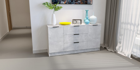 Комод на 3 ящика и 2 двери ViA- Сити 4